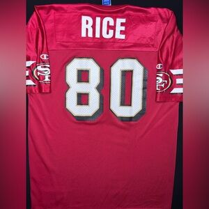 San Francisco 49ers Jerry Rice Champion Football Jersey Size: 48